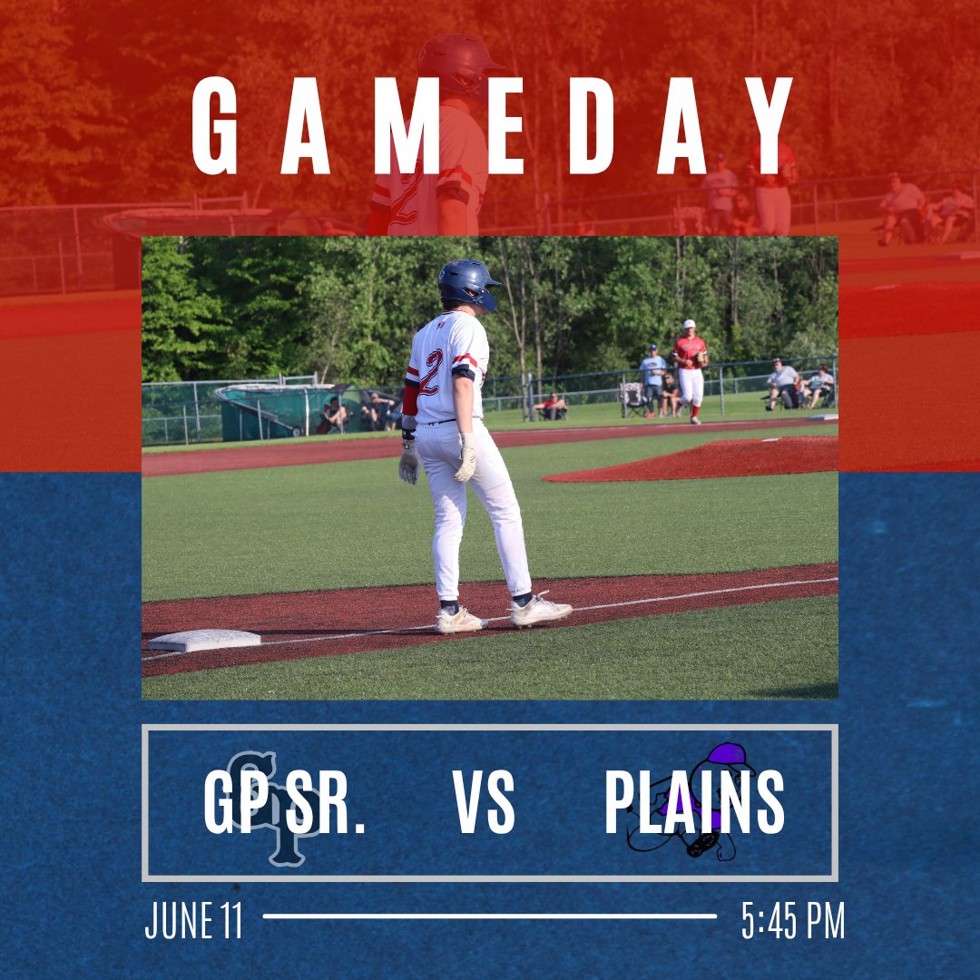 GP_LegionBSB's tweet photo. Running It Back 😈
GP Sr. Legion heads to @PlainsPost558 tonight for a home-and-home series finale at 5:45 PM!
Stay tuned for live tweets throughout the game!
Follow for all the action ➡️ https://t.co/DBIOxwJ1tv
#RollGP ⚾️ https://t.co/EkWjue4I8c