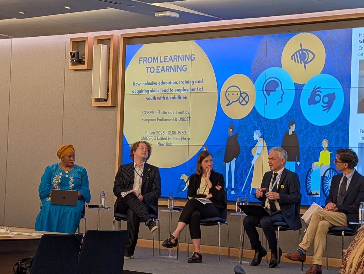 #InclusiveEducation is a big topic at #COSP18.

Our member <a href="/FatmaWangareHaj/">Fatma Wangare Haji</a> of <a href="/InclusionAfrica/">Inclusion [Africa]</a> speaks at an event hosted by the European Parliament and UNICEF. 

She calls for systems that truly include youth with intellectual disabilities in education and employment.