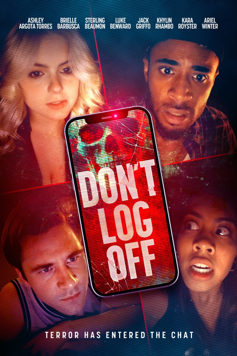 Official poster for DON’T LOG OFF starring Ariel Winter.
In select theaters July 11th. On VOD July 15th.
When Sam vanishes mid-video call, her friends race to uncover what happened. As they dig online, they vanish one by one. Can they solve the mystery before they're next?