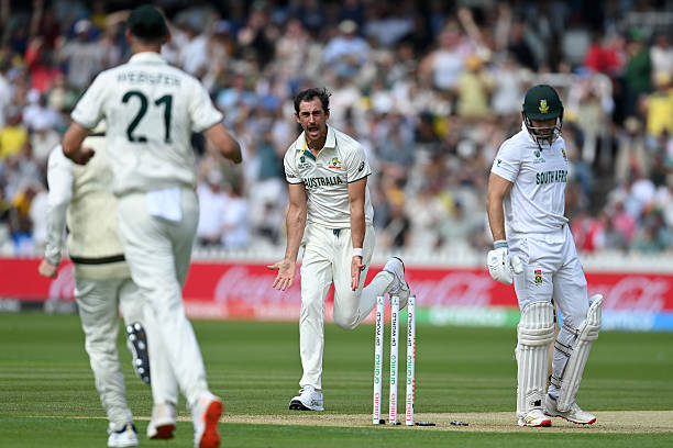 What a phenomenal pacer!
Speed, swing, and pure destruction!💥💥
Unplayable deliveries and pure class.
#MitchellStarc #AUSvsSA
#WTCFinal