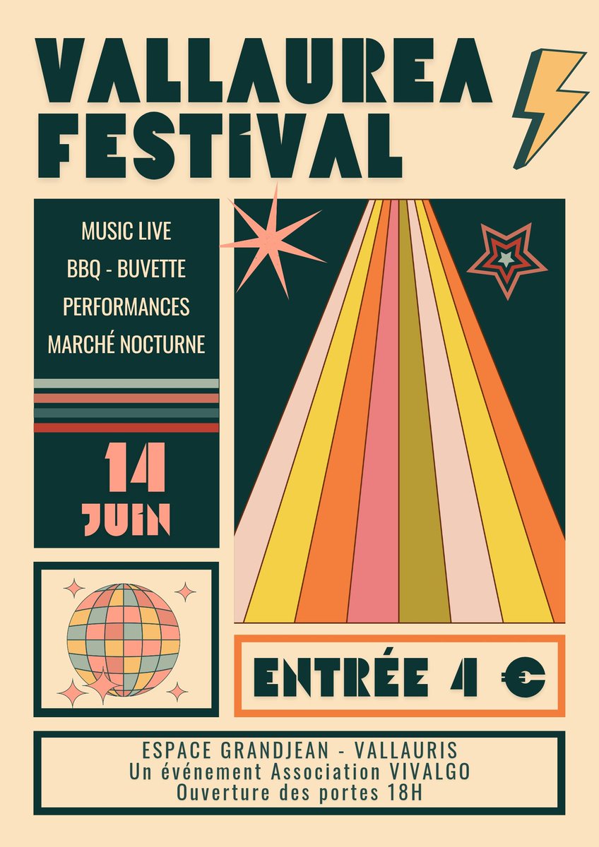 🎤 Le 14 juin, Vallauris vibre avec le Vallauréa Festival ! Une soirée musicale et festive au cœur de l’été ☀️

📍Vallauris Golfe-Juan
👉 ow.ly/zge150VUQ5z

#CotedAzurFrance #Departement06