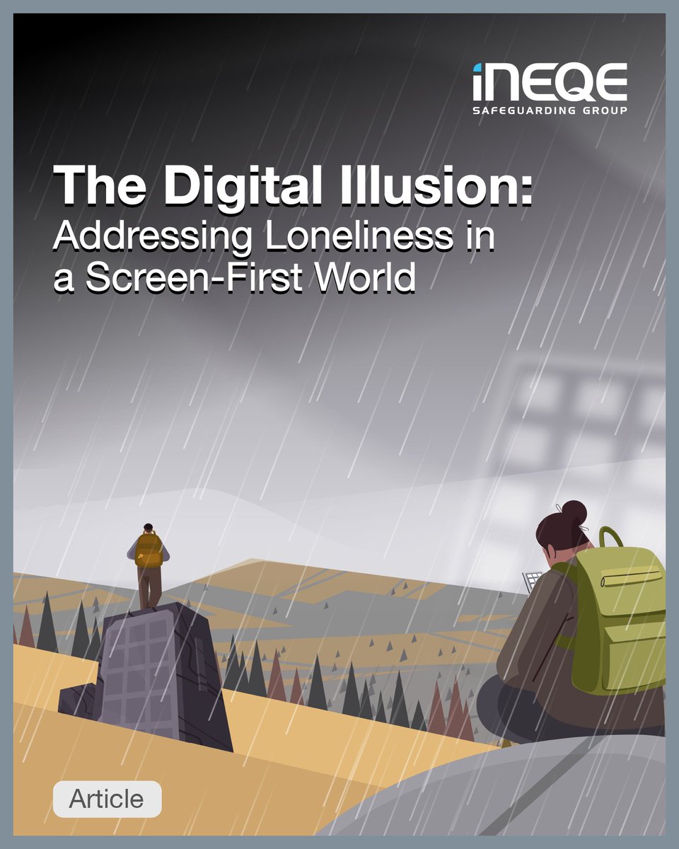 ineqegroup's tweet photo. Loneliness is tough for young people, even amidst digital connections, and it's a normal emotion. A 2023 study found 25% of 15-18 year olds feel lonely! 😔

 This Loneliness Awareness Week, let's spot the signs & offer real support. Your connection truly matters. ❤️

Discover more & how to help👇 
https://t.co/mbRRn6hHMS 

#Education #LonelinessAwarenessWeek #MeetingLonelinessTogether #Learning
