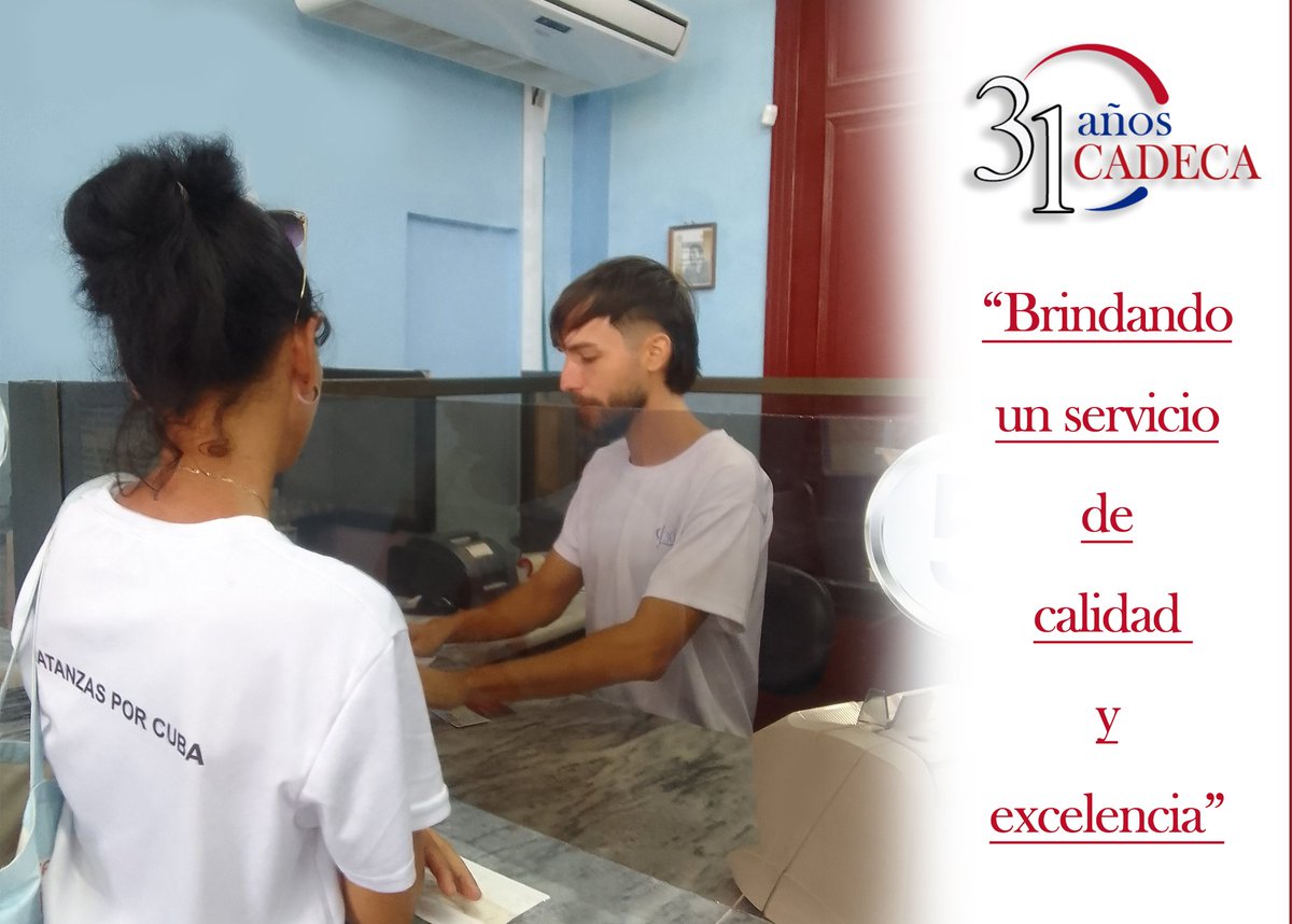Este 14 de junio del 2025 celebramos✨¡¡Tres décadas y un año!! ofreciendo transparencia, rapidez y atención de calidad. Porque es para "CADECA, tu seguridad, nuestro compromiso" 
#CADECA31Años
 #TuSeguridadNuestroCompromiso  
#CADECA
#MatancerosEnVictoria
#Matanzas