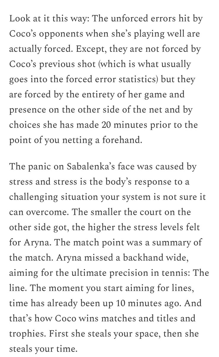 Petkovic’s analysis of Coco Gauff’s game and the French Open final is so so good. Earned a subscriber out of me.