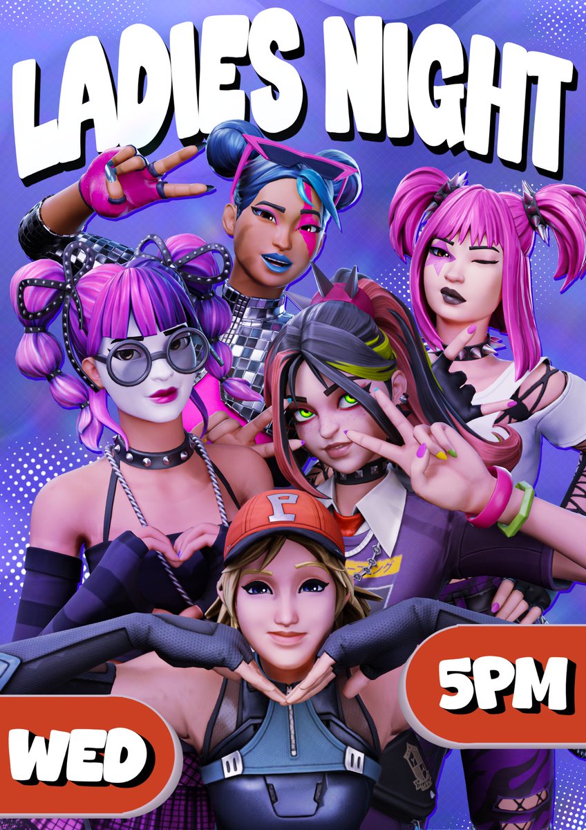 🎀 Ladies Night Is ON 🎀

Time to get crowns with my queens and run the lobbies!!! 👸

Weekly ladies game nights have been so so much fun! The girl power is unmatched 💅 

If any girls are looking to hang out tonight, join my main Discord for more info ❤️
