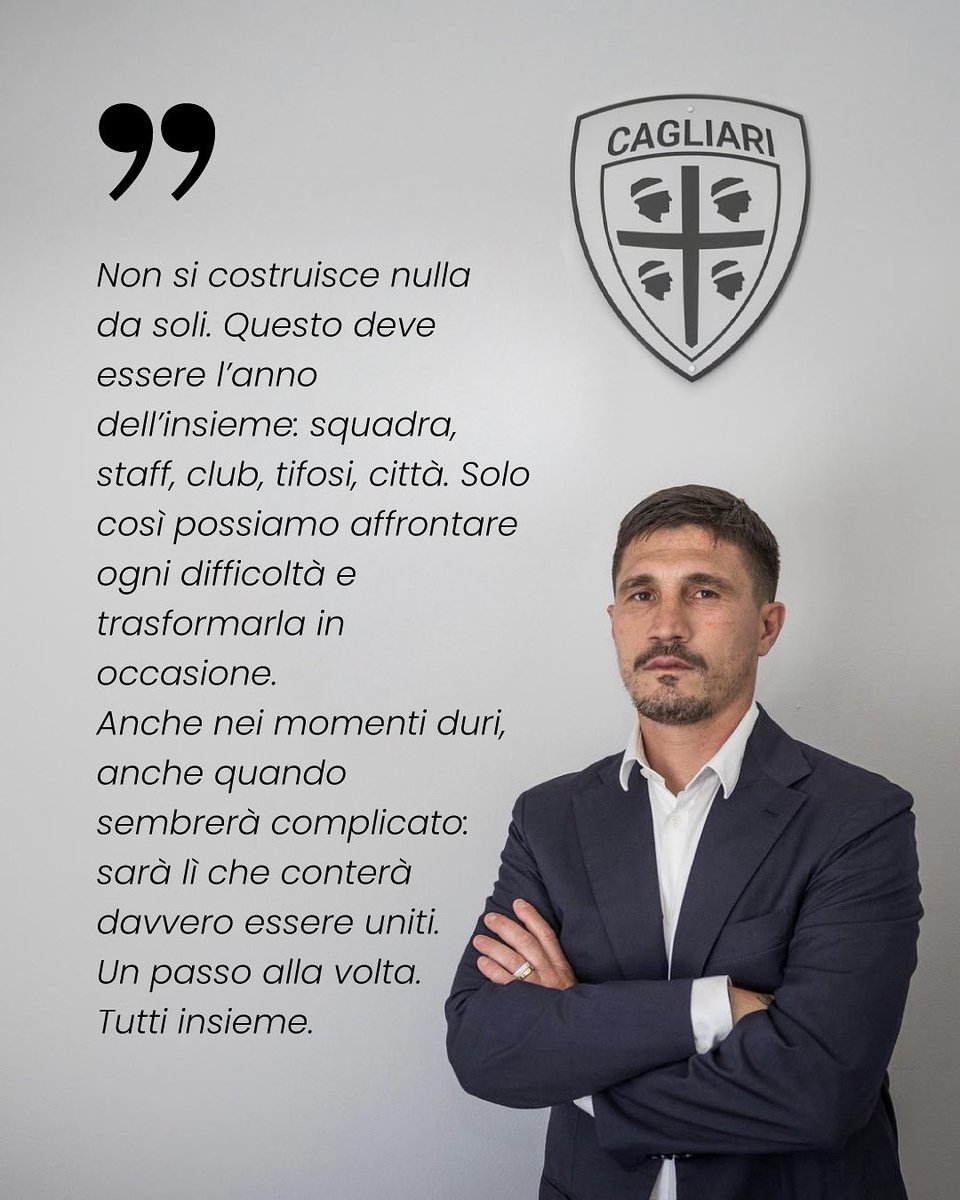 Pronti per la nuova avventura insieme, Mister 🫡🔴🔵