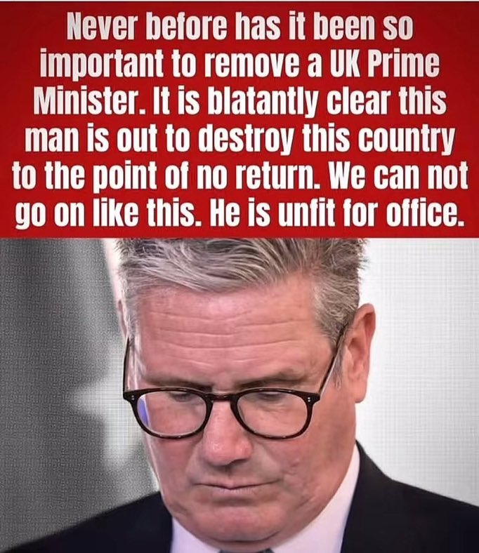 Never has it been so important to remove a UK Prime Minister before he destroys what is left of the country.