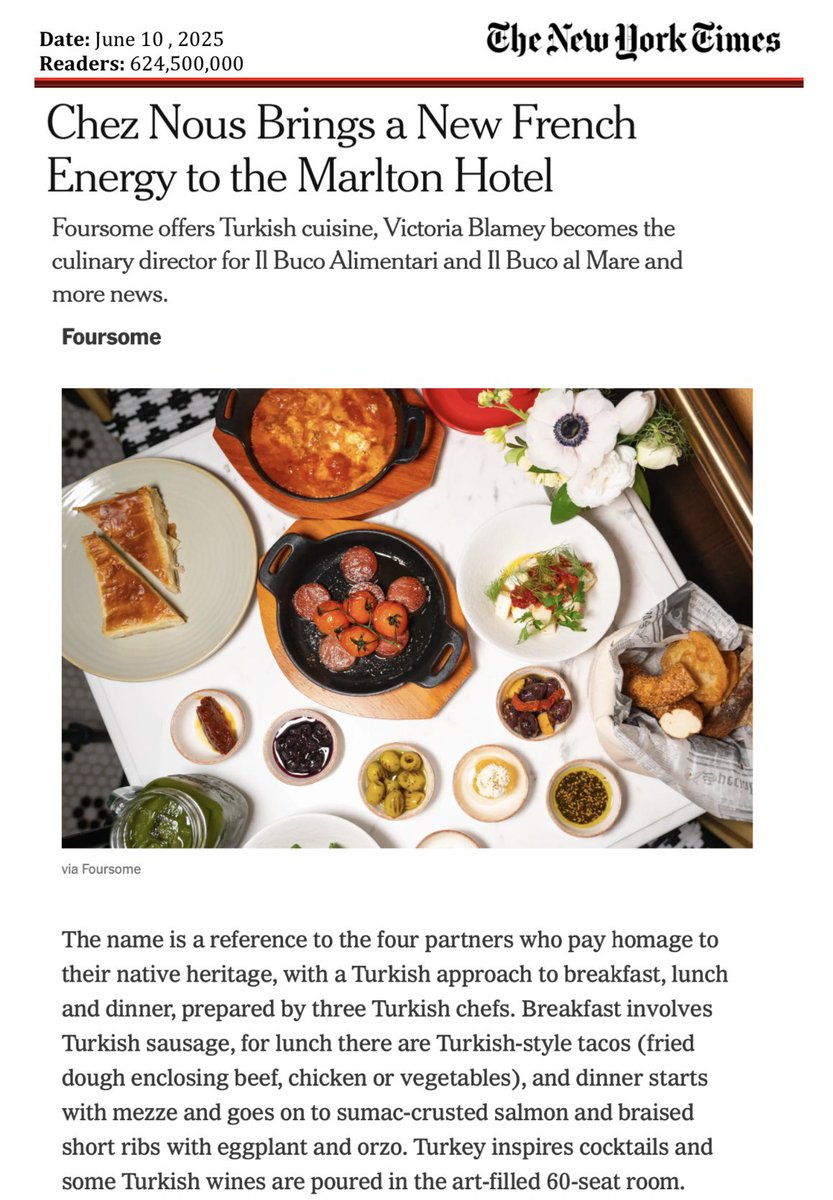 Dükkanımız dün New York Times’a çıktı 🥲🇹🇷❤️