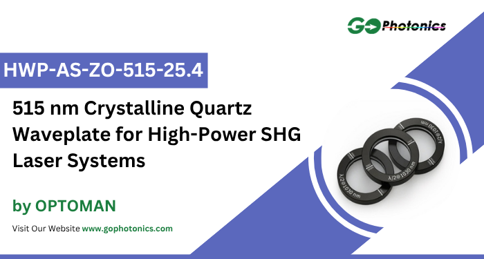 gophotonics's tweet image. The HWP-AS-ZO-515-25.4 from OPTOMAN is a Crystalline Quartz Waveplate with a wavelength of 515 nm.

Click here to Download the Datasheet ow.ly/R2cf50W7AP9

#OPTOMAN #crystalline #quartz #waveplate #clear #aperture #laser #Featured #Products #photonics #INDUSTRY #Insights