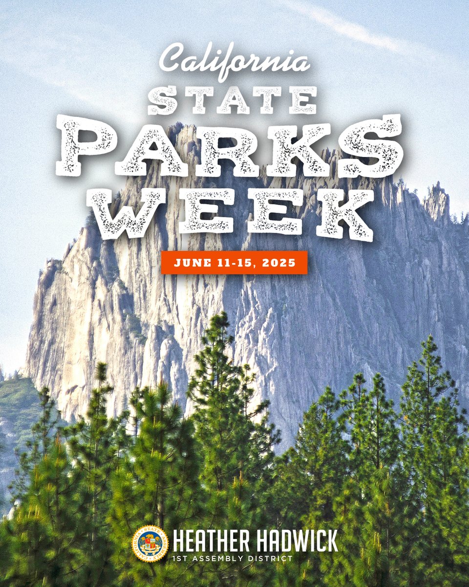 hhadwickAD1's tweet photo. 🌄 It’s #CAStateParksWeek! From Lassen, to Burney Falls, to Castle Crags, District 1 is full of wild beauty worth protecting. Get outside and explore! 🏕️ @CAStateParks  #AD1 #CAStateParks
Click here to find a park near you: https://t.co/C6Rbpyx6I4 https://t.co/qwC21al0R1