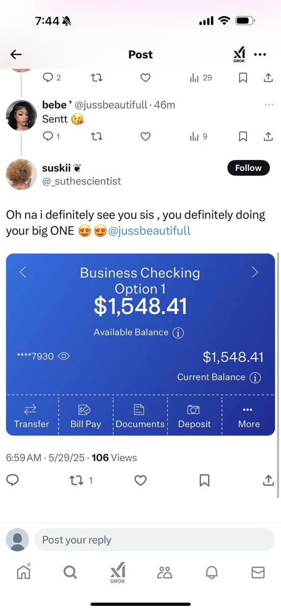 The newest “special cashout” scammer, <a href="/RozeeDeRozee/">Jalen 💋</a>, posted her fake giveaway of $4950 yesterday, along with a post from one of her “winners.”

Coincidentally, that “winner,” <a href="/lingdastallionn/">XO</a>, posted a screenshot that has been used by <a href="/jussbeautifull/">bebe ’</a> and <a href="/_suthescientist/">suskii ❦</a>, two of