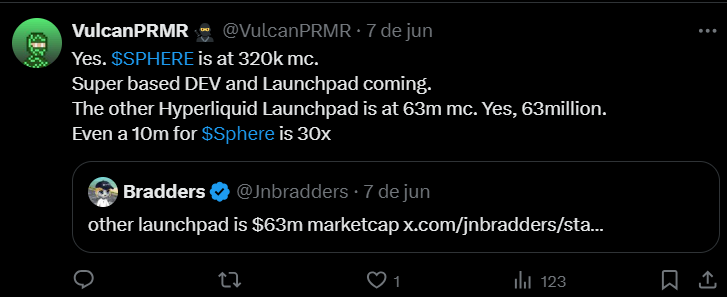 VulcanPRMR π₯· (@vulcanprmr) on Twitter photo well, i told you at 70k...200k...260k...320k...and i tell now at 570k mc.
ITS A MULTI MILLION PROJECT!
the other launchpad is at 90 MILLION mc!!
keep fading or get some real money.
$SPHERE <a href="/hyprsphere/">Hype Sphere</a> <a href="/HyperliquidX/">Hyperliquid</a> $HYPER well, i told you at 70k...200k...260k...320k...and i tell now at 570k mc.
ITS A MULTI MILLION PROJECT!
the other launchpad is at 90 MILLION mc!!
keep fading or get some real money.
$SPHERE <a href="/hyprsphere/">Hype Sphere</a> <a href="/HyperliquidX/">Hyperliquid</a> $HYPER