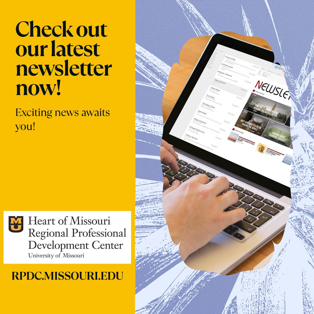 ICYMI - The latest Heart of Missouri newsletter just hit your inbox! We're hiring, plus upcoming workshops, teacher of the year and SW-PBS celebrations, and more! Sign-up link in the first comment, or you can view it here -> mailchi.mp/21e8f1fbbac9/h…