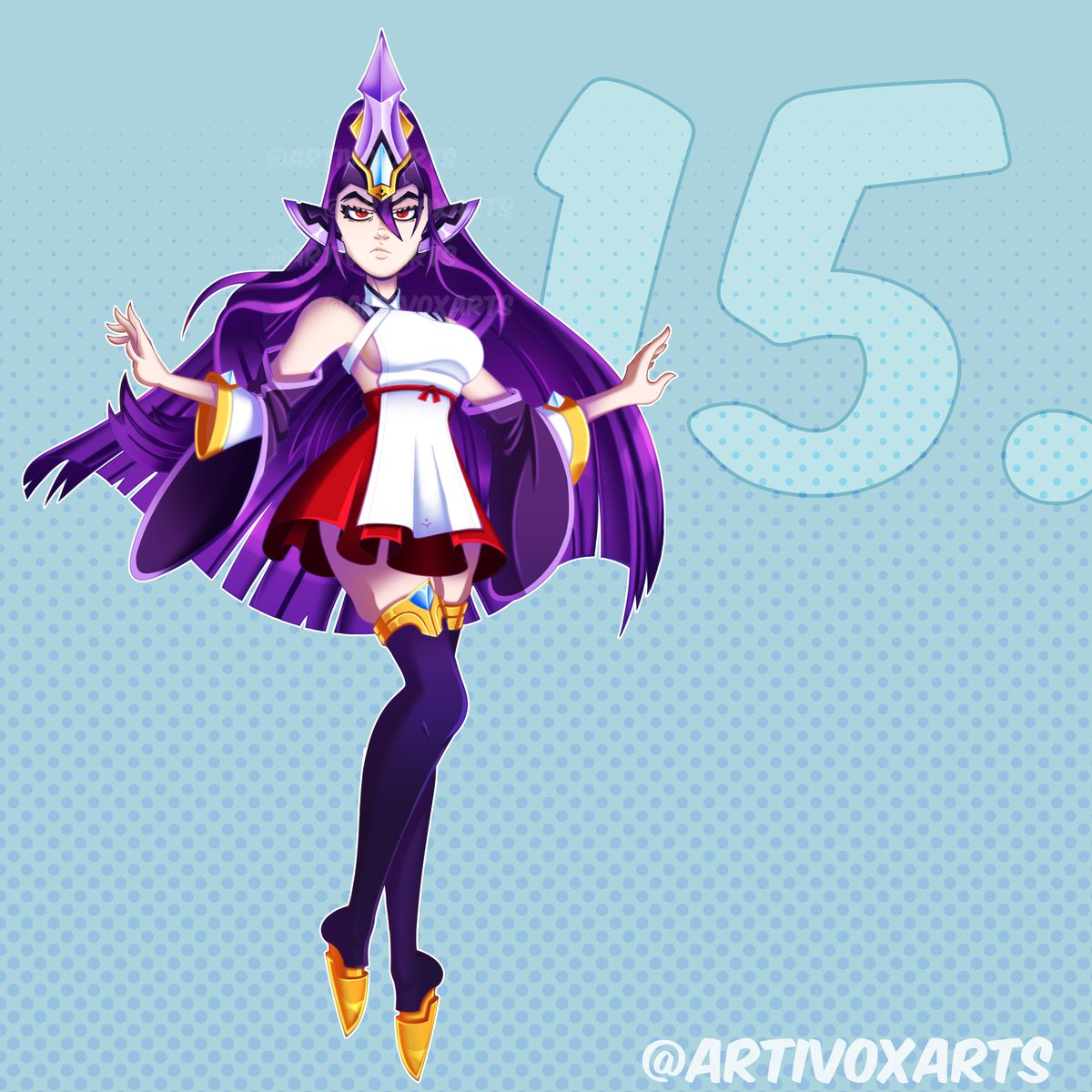 ArtivoxArts's tweet image. 💎 &quot;How pleasant... I am thrilled to be by your side.&quot; 💎

#Artivox100Characters #Izanami #BlazBlue