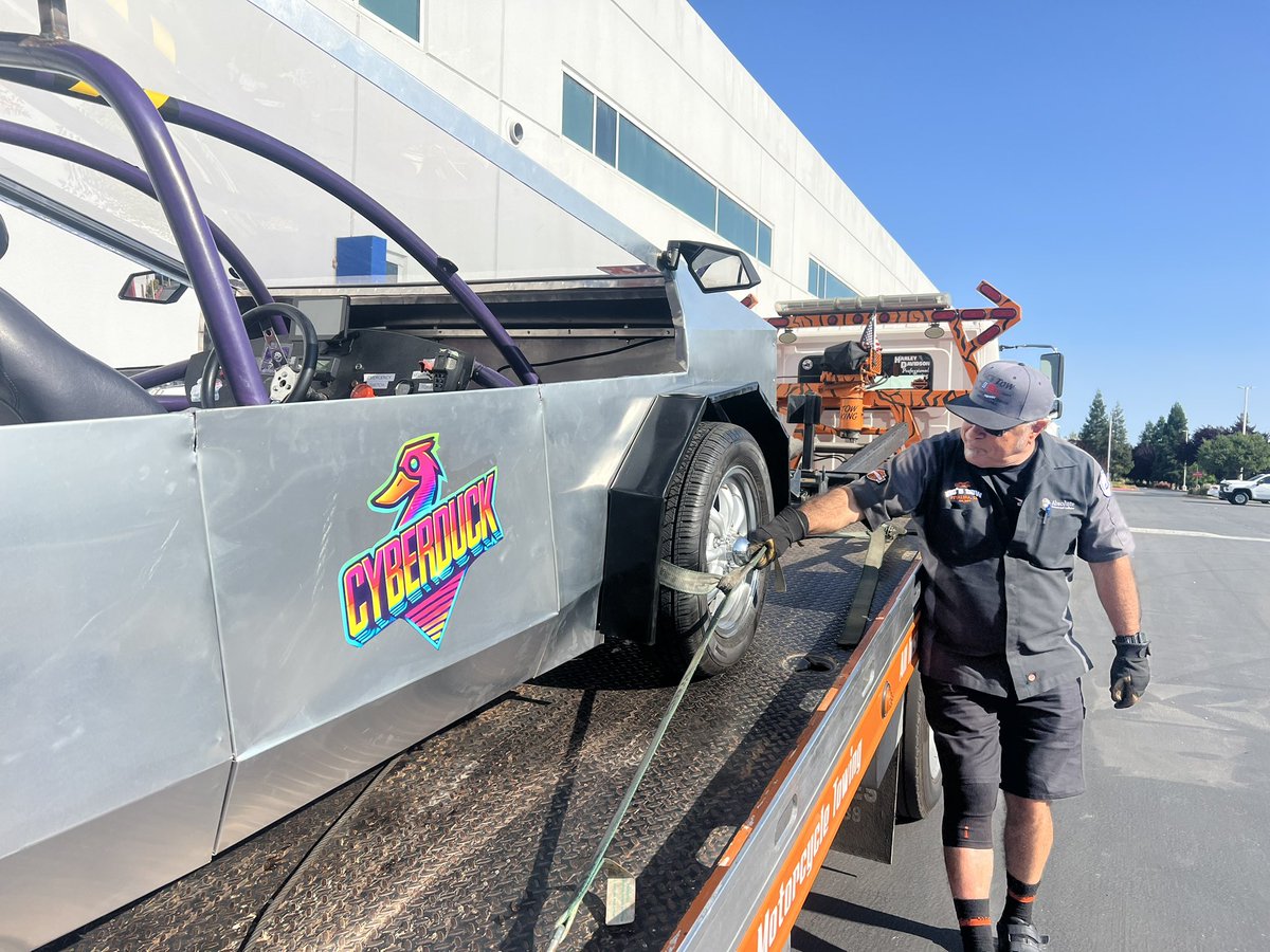 LRW41_Teamster's tweet photo. Some greatest hits from the Cyber Duck build. This bill is about the children not any unnecessary political B.S….
I guess the funny looking truck @elonmusk help create has inspired a bright group of students. https://t.co/b3TsK6nuBy