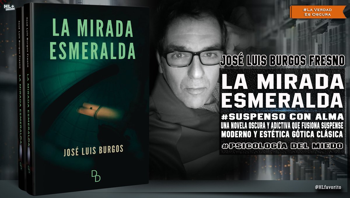 ★★★★★ José Luis Burgos Fresno debuta con una novela oscura y adictiva que fusiona suspense moderno y estética gótica clásica, en una trama que desafía la lógica, los principios y la propia mente del lector. Descubre el misterio de La Mirada Esmeralda.

La Mirada Esmeralda,