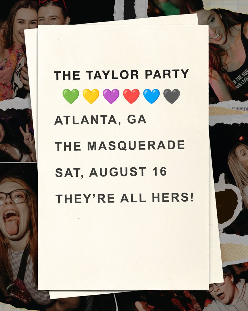 📣 JUST ANNOUNCED!
🩵 <a href="/thetaylorparty_/">THE TAYLOR PARTY</a>
📆 8/16 in Hell (18+)
🎫 ON SALE FRI (6/13) @ 10 AM
🔗 bit.ly/tsnight-8-16