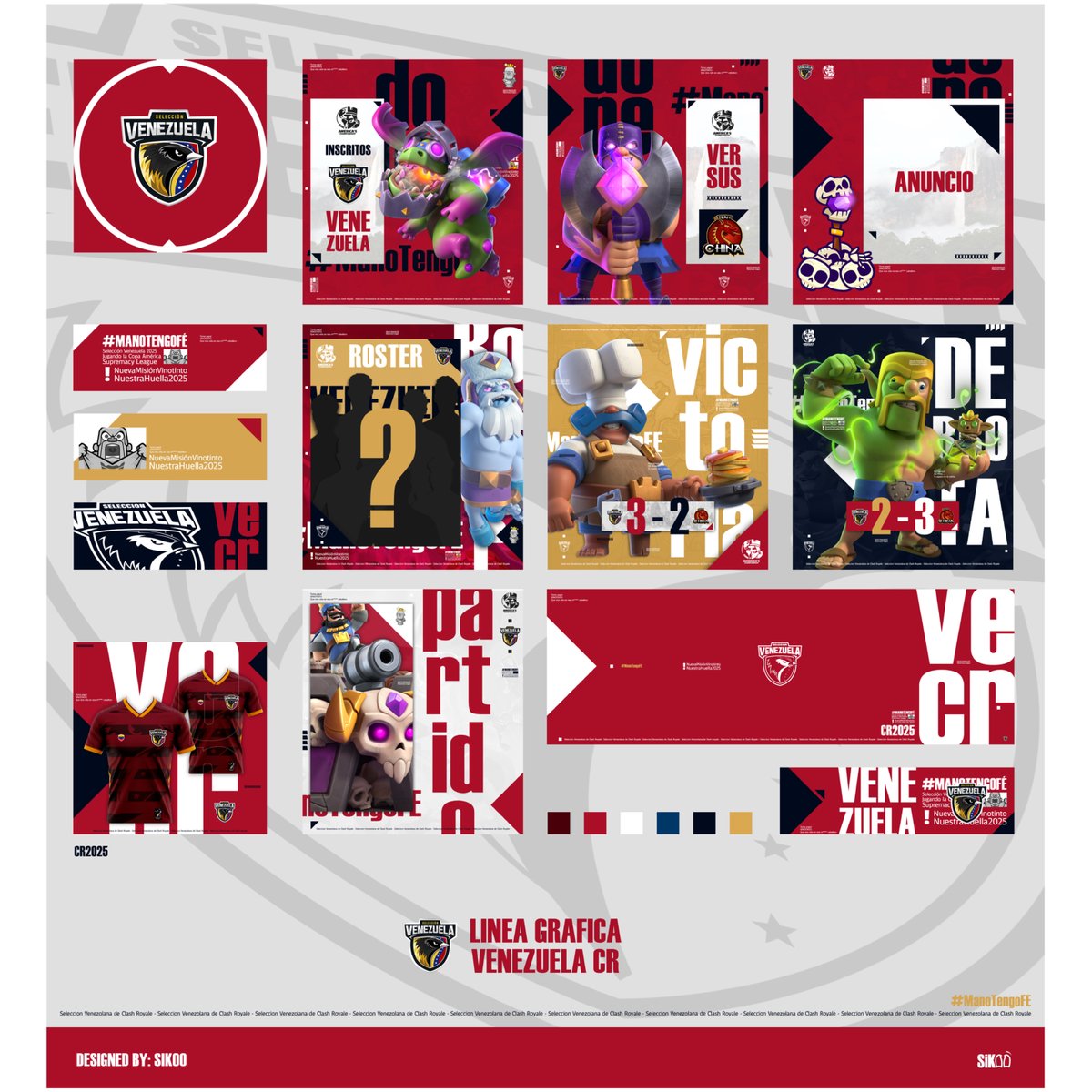 #CR | ¡Anuncio! 🔴

De la mano del crack de @SikooDG, presentamos nuestra nueva línea gráfica para las futuras competencias de este año 2025. 

¡Esperamos contar con su apoyo! 🫡

#LaVinotintoCR - #LaSeVe25
