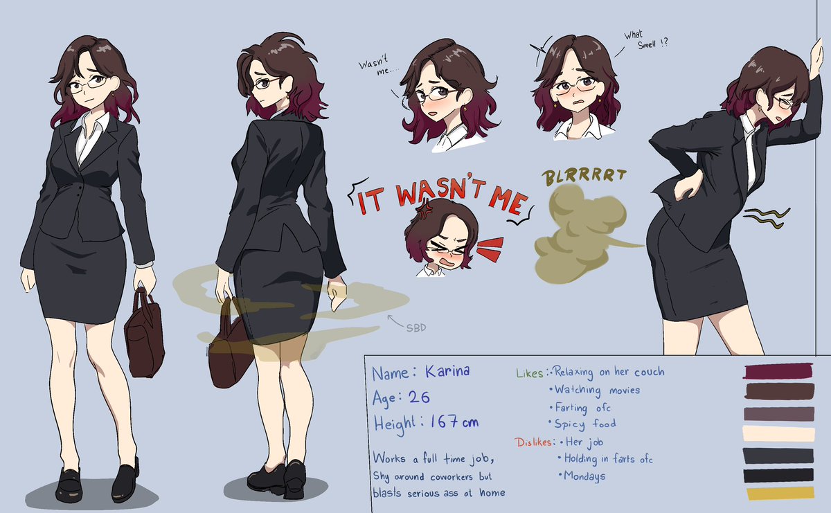 Presenting, my first OC! Say hi to Karina :)