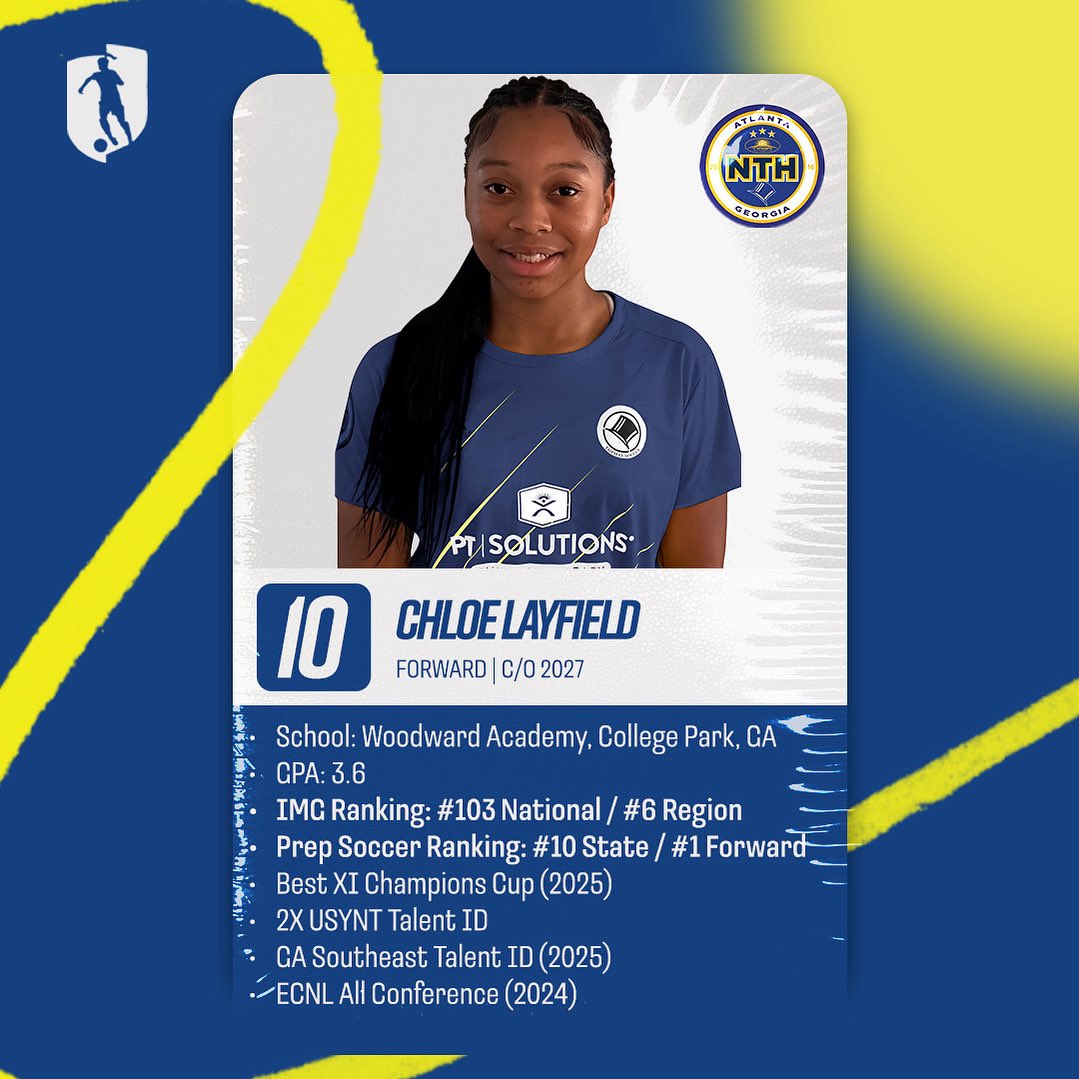 🔥Player Spotlight: Chloe Layfield
TopHat 09 Gold | 2027 | Forward

A complete 9 who can finish, create, &amp; press. Chloe turned heads in her Hatters debut season.

📍 Woodward Academy | GPA: 3.6
🏅 Best XI | ECNL All-Conf | USYNT ID
📊 IMG #103 Nat’l | Regional #6