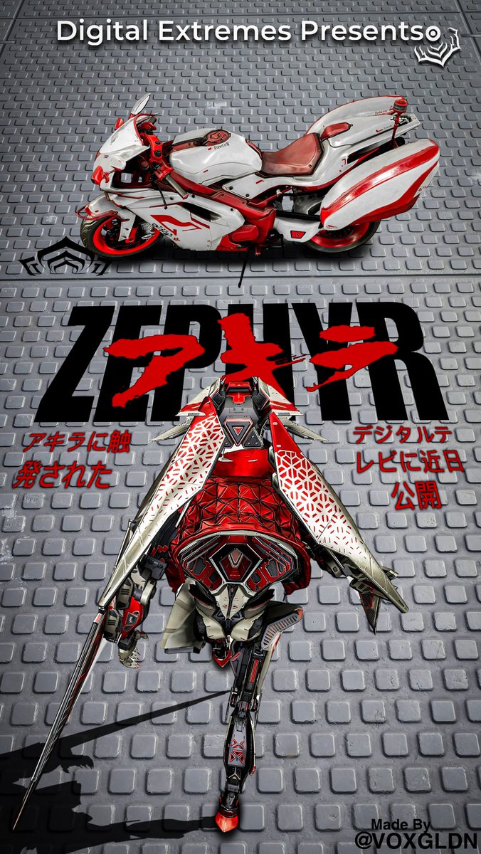 voxgldn's tweet photo. ZEPHYR
Akira Reference
*Captura Edit* ✍️
#Warframe #Warframe1999 #Captura
#Tennocreate #VirtualPhotography #motorcycle #Atomicycle #Warframecaptura #tennocon2025 https://t.co/dYbxSxfHcQ