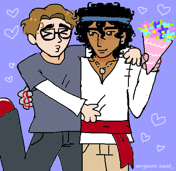 SERGEANTSQUID__'s tweet photo. 💐❤️A COMMISSION FROM TODAY! #ganjigupta #luckyguy #identityv #idv #identityfive #identity5 #identityVイラスト https://t.co/b1a7gqQ0oP