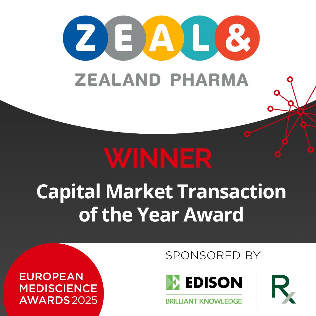 MediscienceAwards (@euromedevent) on Twitter photo Please join us in congratulating the winner of this year's Capital Market Transaction of the Year Award, sponsored by <a href="/SHLegal/">Stephenson Harwood</a> - well done to the team at Zealand Pharma #EMA25 #winner Please join us in congratulating the winner of this year's Capital Market Transaction of the Year Award, sponsored by <a href="/SHLegal/">Stephenson Harwood</a> - well done to the team at Zealand Pharma #EMA25 #winner