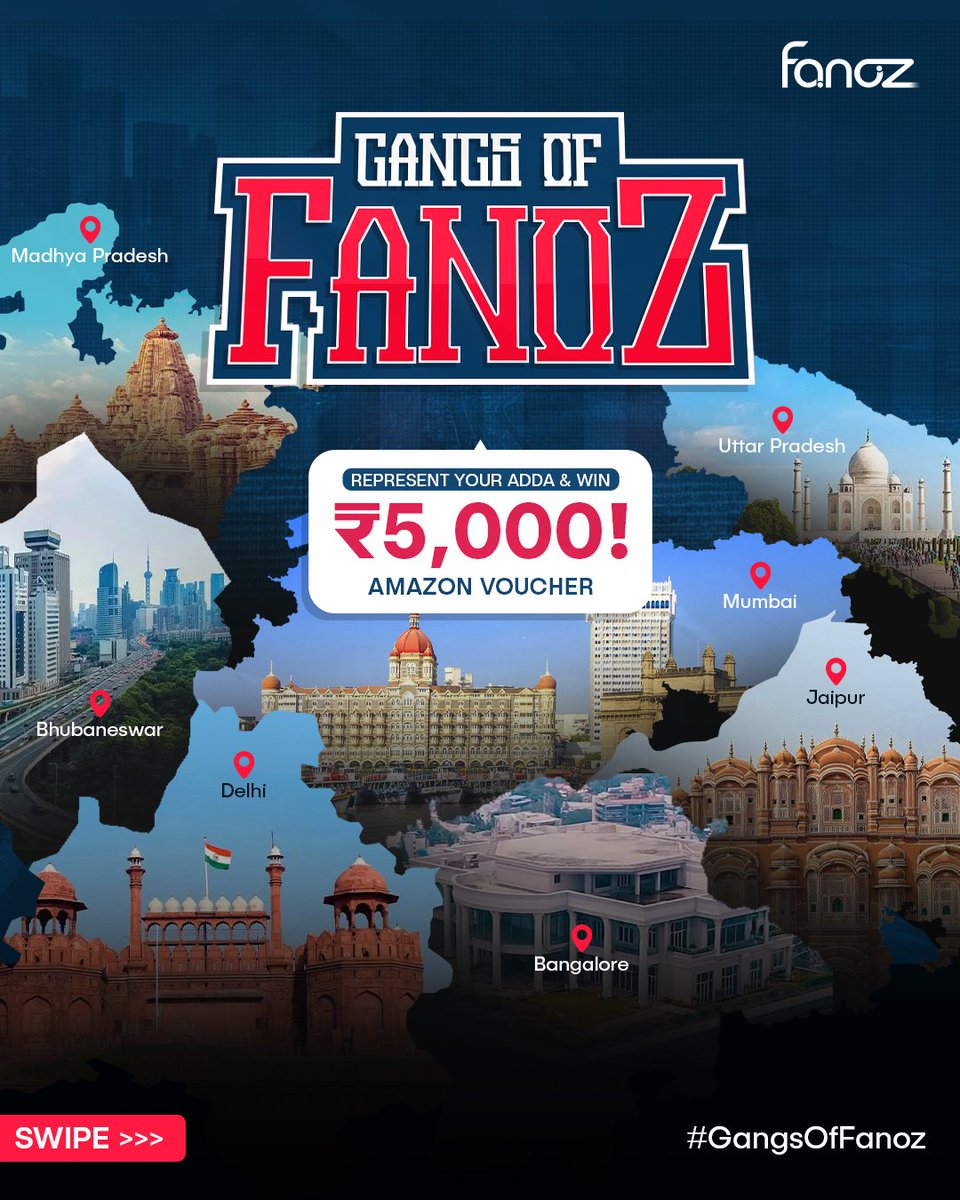 FanozForFans's tweet photo. #GangsOfFanoz 
Bas apne gang ke saath reel ya photo leke hume bhejo on +91 9653269487!
Sabse zyada likes milne wale gang ko milega ₹5000 Ka amazon voucher!

#fanoz #sportsgaming
#onlinegame #gamingcommunity #gamers #contest #contestday #contestalert #alert #gamerlife https://t.co/syjI0chAcZ