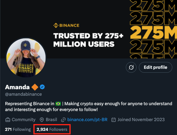 🚨 Road to 3K! 

Can we make it happen this week? 💛

🤫 Rumor has it… if we hit 3K, a hot campaign with swag prizes might be coming your way...

👉 Follow <a href="/amandabinance/">Amanda 🔶</a>
🔁 Retweet this
💬 Tag a fellow crypto lover in the replies!

Let’s grow this community together! 💪