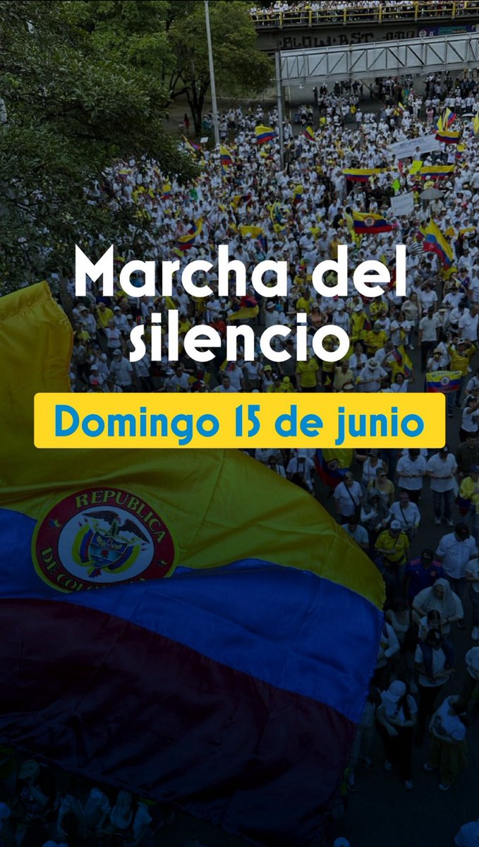Se hace viral esta imagen en la redes, convocatoria para este Domingo 15 de Junio.

🇨🇴