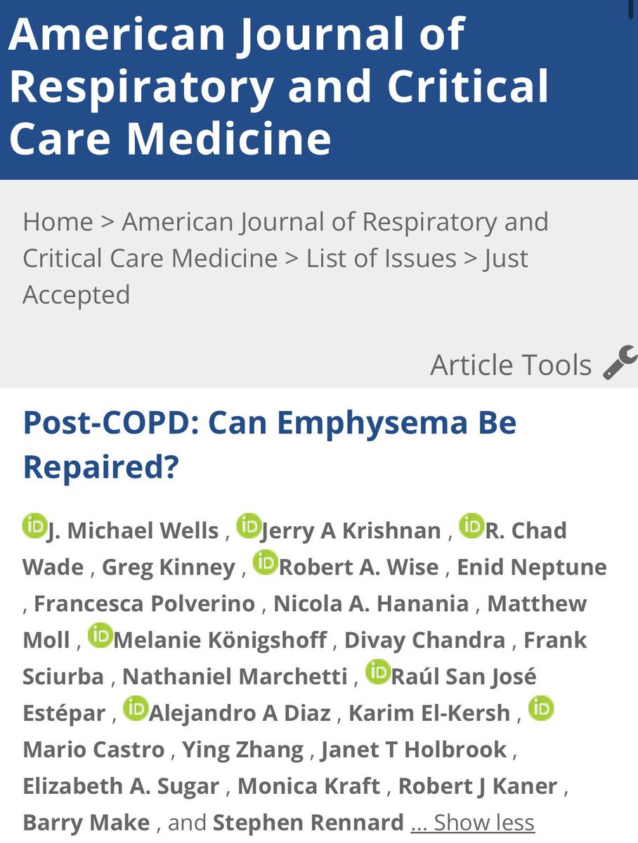 Can emphysema be repaired? What started as a bold idea from Steve Rennard led to the creation of ASTE (Advanced Study to Treat Emphysema). Our first publication is out, laying the groundwork for the approach we’re taking to tackle this challenge.
#cureCOPD 

🔗Link here: