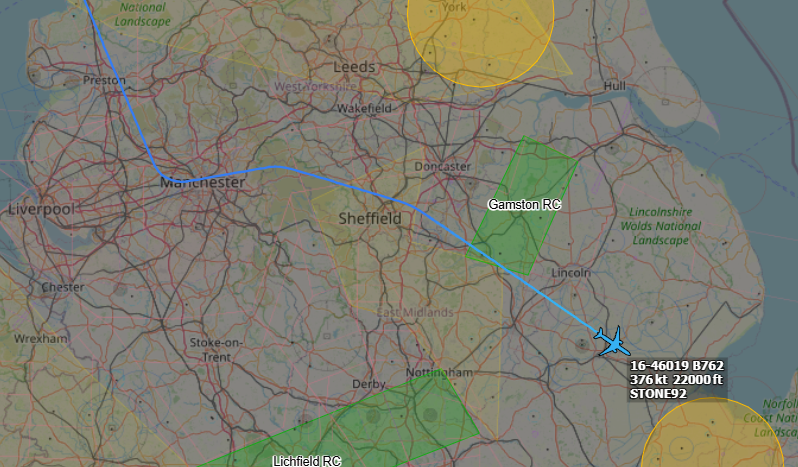 Andyyyyrrrr's tweet photo. 17:39 STONE 92 USAF KC-46/A Pegasus
Inbound TRA003 to Conduct AAR With #QID33. Blocking FL220-230 and Requesting Free Movement in the Area.
Will be Operating for around 2 hrs 30 mins.
Working Swan Mil 259.600
#STONE92 Tail : 16-46019 https://t.co/O12ve7FGS6