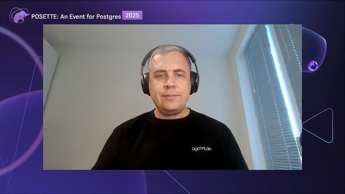 POSETTE: An Event for Postgres 🌟 🎥 #PosetteConf (@posetteconf) on Twitter photo ⏰ Join Alexander Kukushkin (<a href="/cyberdemn/">Alexander Kukushkin</a>) at #PosetteConf Livestream 3️⃣ for insights on the myths and truths about synchronous replication. 😀 😀
posetteconf.com
#postgresql #databases #OpenSource #replication ⏰ Join Alexander Kukushkin (<a href="/cyberdemn/">Alexander Kukushkin</a>) at #PosetteConf Livestream 3️⃣ for insights on the myths and truths about synchronous replication. 😀 😀
posetteconf.com
#postgresql #databases #OpenSource #replication