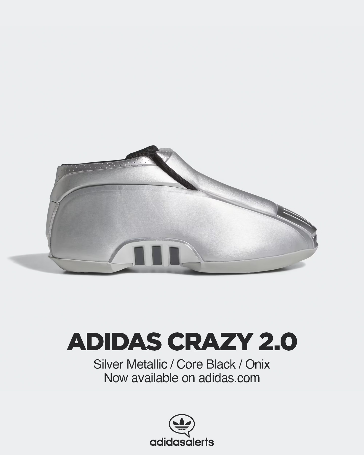 Size 7 - adidas 98 Crazy BYW Silver Metallic for sale online