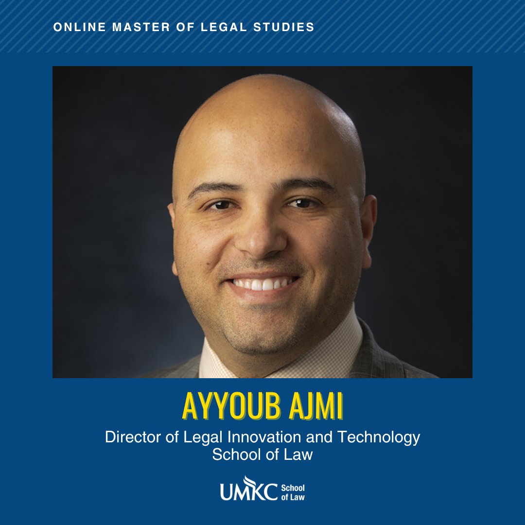 Students in our online Master of Legal Studies program get the opportunity to learn from experts like Ayyoub Ajmi!

As a leader in legal technology, he brings a wealth of knowledge and experience to the classroom.

Get to know more today: bit.ly/4kgqmuL