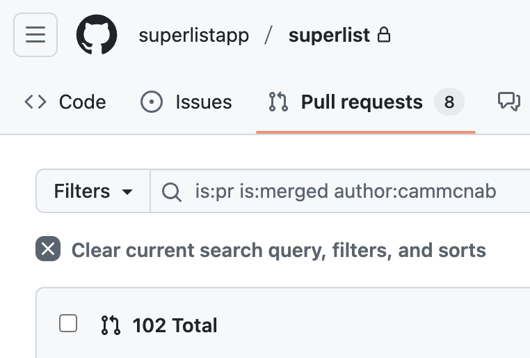 Cameron McNab (@cameronmcnab) on Twitter photo Recently crossed 100 merged PRs <a href="/Superlist/">Superlist</a> and as a designer, it feels like a milestone worth celebrating. Contributing directly to code has been awesome, and it feels like I've learned more in one year than the past five years combined. Recently crossed 100 merged PRs <a href="/Superlist/">Superlist</a> and as a designer, it feels like a milestone worth celebrating. Contributing directly to code has been awesome, and it feels like I've learned more in one year than the past five years combined.