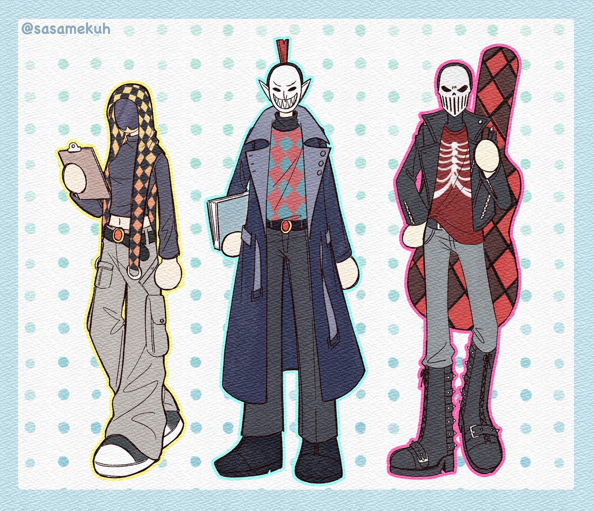 【Modern AU】
Shadowseer, Troupe Master and Death Jester, they are all tutors in School of Art🕺

#wh40k #warhammer40k #WarhammerArt #shadowseer #troupemaster #deathjester #harlequin #Eldar #Aeldari