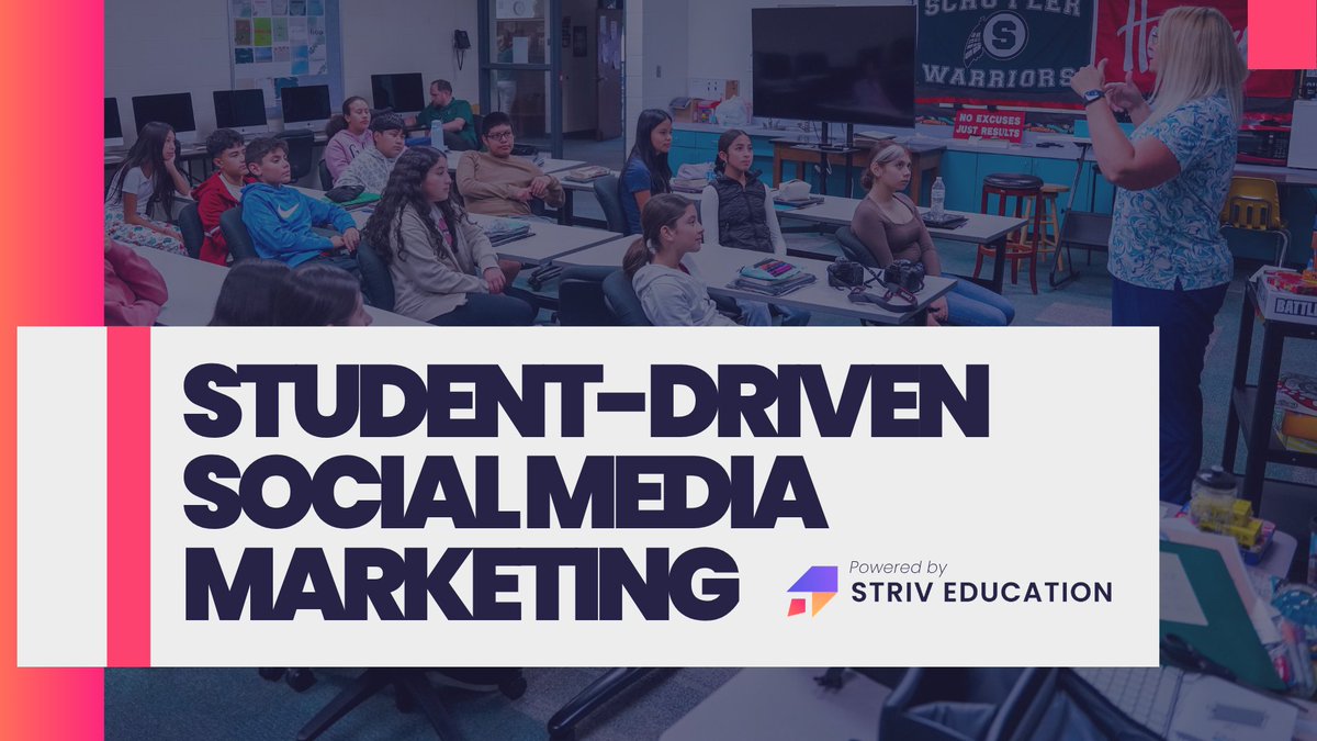 Striv Education (@striv_education) on Twitter photo Most schools say they care about social media. Few have a plan.
Want to learn how to develop a strategic social media marketing plan led by students?
Check out <a href="/LadehoffNathan/">Nathan Ladehoff</a> & <a href="/Danielle_Schaf/">Danielle Schaf</a>'s session for <a href="/NECareerEd/">Nebraska Career Ed</a> π futurereadyeducators.com/c/all-things-fβ¦ Most schools say they care about social media. Few have a plan.
Want to learn how to develop a strategic social media marketing plan led by students?
Check out <a href="/LadehoffNathan/">Nathan Ladehoff</a> & <a href="/Danielle_Schaf/">Danielle Schaf</a>'s session for <a href="/NECareerEd/">Nebraska Career Ed</a> π futurereadyeducators.com/c/all-things-fβ¦