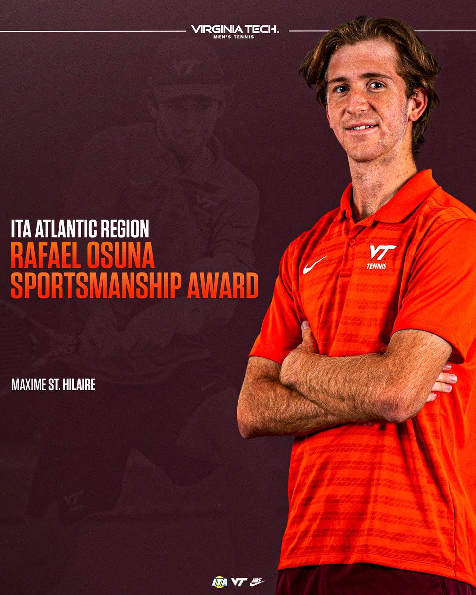 HokiesMTennis's tweet image. Huge congrats to our Hokies on their ITA Regional Awards π€©π