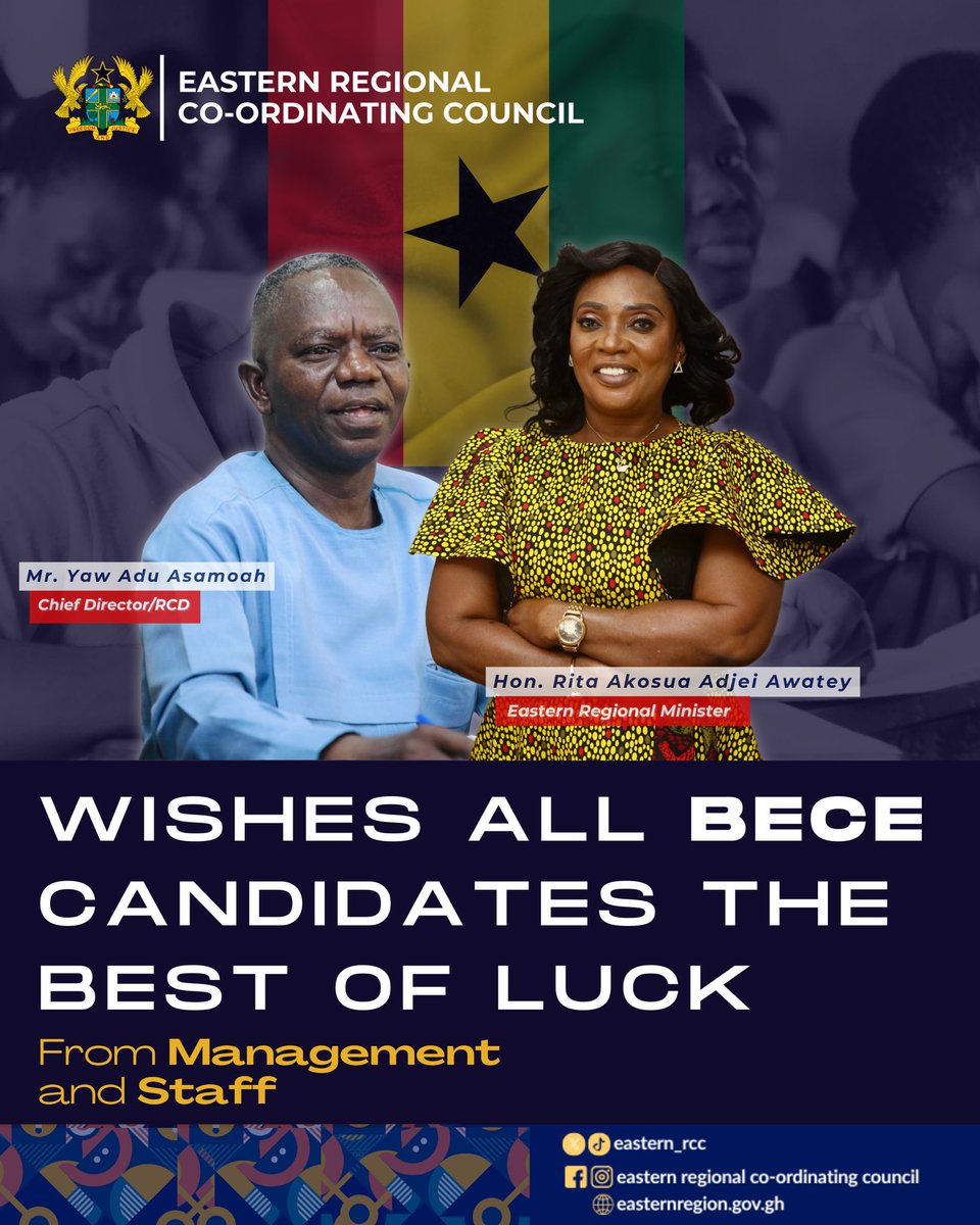 To all BECE candidates. 
Strive for success!!