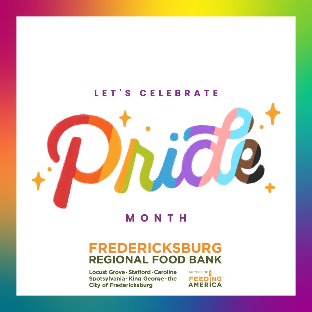 🌈 Happy #PrideMonth! We stand with our LGBTQ2IA+ neighbors in celebrating love, identity &amp; inclusion. 🏳️‍🌈

Find local events: pulse.ly/iqobruilzm

#FXBGPride #LoveIsLove #FightingHungerWithPride #CommunityForAll