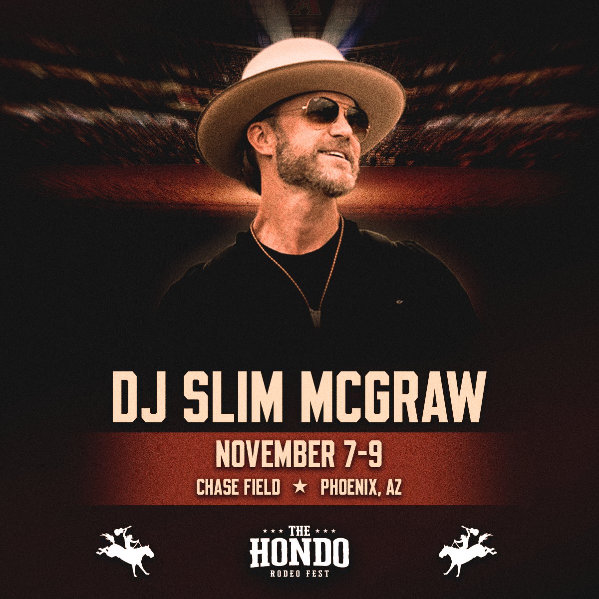 The Hondo (@thehondorodeo) on Twitter photo .<a href="/djslimmcgraw/">DJ Slim McGraw</a> is back to turn up the party between the rodeo and the concert. See you Nov. 7-9 in Phoenix! .<a href="/djslimmcgraw/">DJ Slim McGraw</a> is back to turn up the party between the rodeo and the concert. See you Nov. 7-9 in Phoenix!