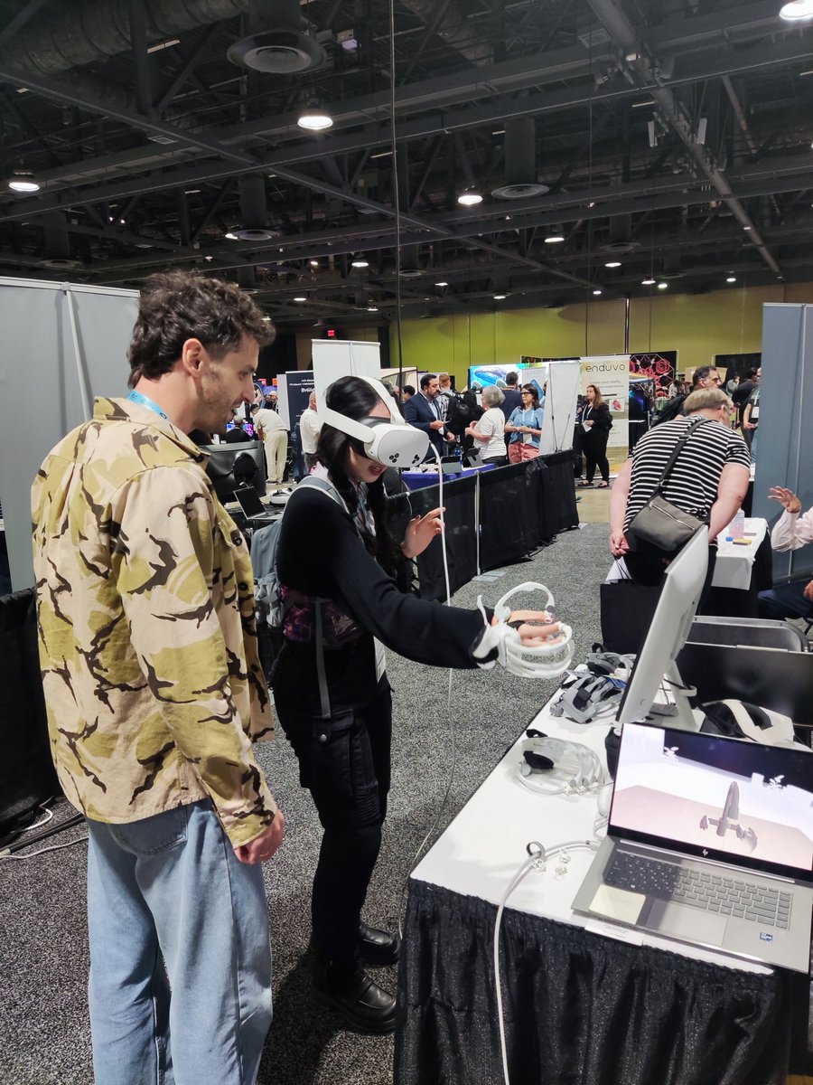 Day 1 at @AWE USA 2025
come and feel <a href="/Haptikos_tech/">Haptikos</a> at booth S81