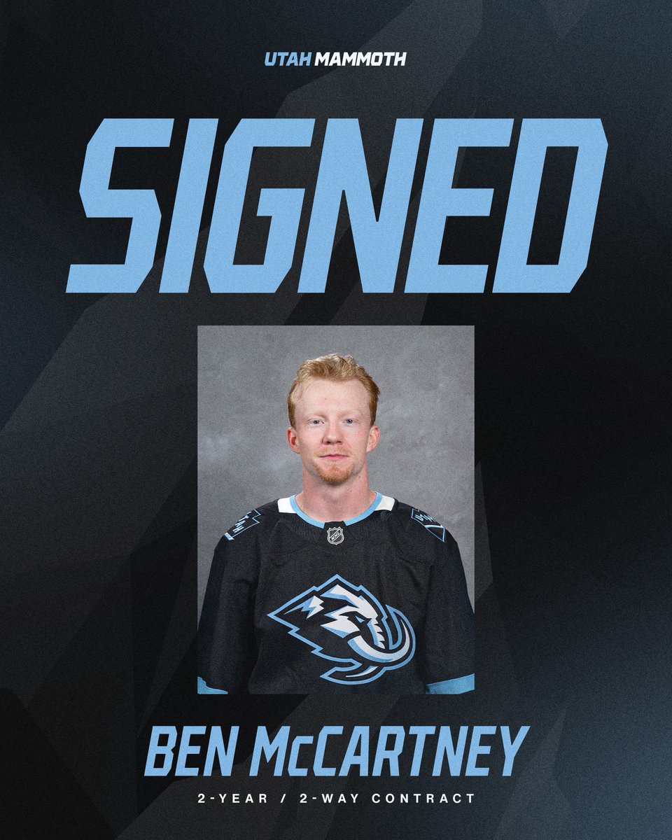 We have signed forward Ben McCartney to a two-year, two-way contract. #TusksUp