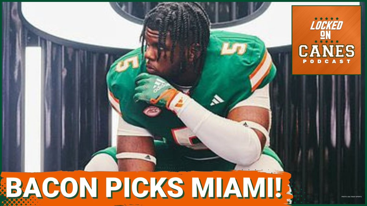 STUNNER: Miami Hurricanes RAID SEC Territory for Elite DL Tyson Bacon | ... youtu.be/nTlt96sdXdg?si… via <a href="/YouTube/">YouTube</a>