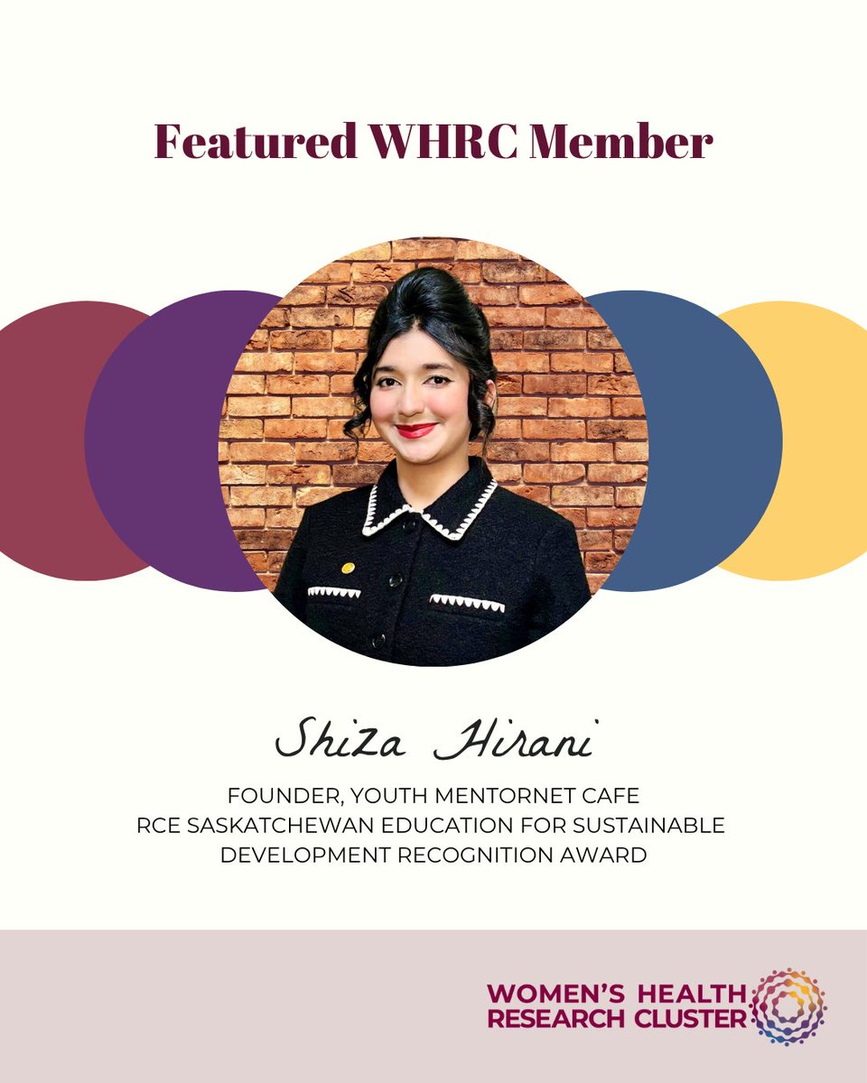 ResearchonWH's tweet image. Congrats to WHRC member @HiraniShiza —Youth Advisor & Global Youth Ambassador—on earning the RCE Saskatchewan ESD Award! Her Youth MentorNet Café mentors marginalized teens, opening doors to scholarships and success. 👏🌱