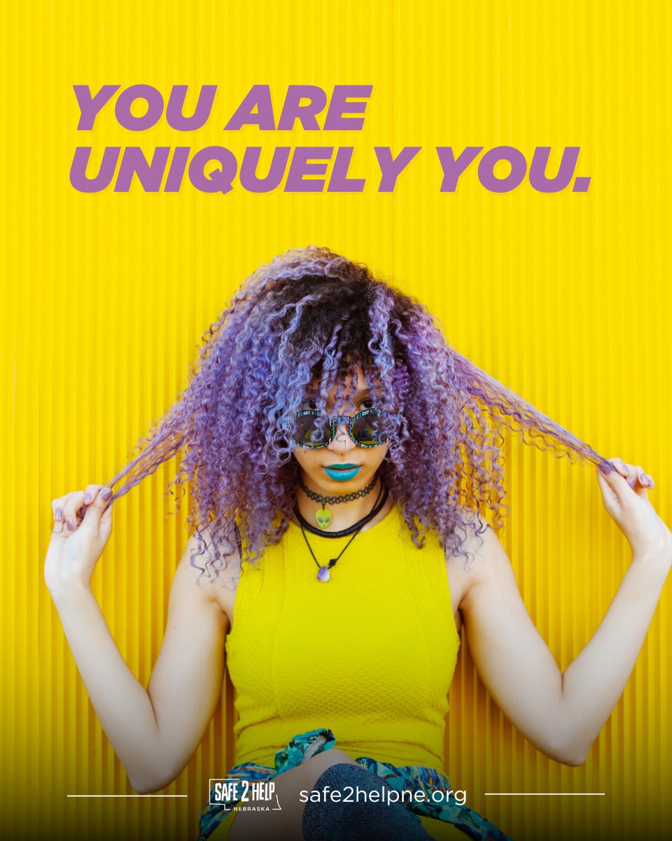 There’s beauty in our differences. Everyone deserves to feel safe, seen, and supported. 🌈

If you or someone you know is being bullied, report it anonymously at safe2helpne.org.

📱 Download the app
📞 Call 833-980-SAFE (7233)

Kindness matters. #NationalSafetyMonth