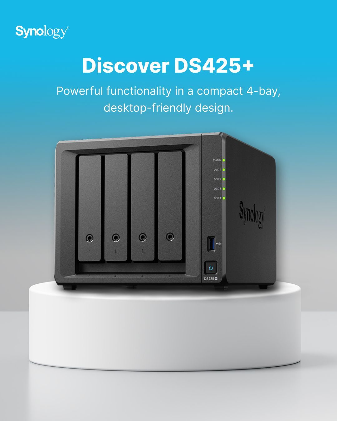 【新品未開封】Synology DS425+ 4ベイNAS 正規代理店品 Amazon.com: Synology 4-Bay DiskStation DS425+ (Diskless