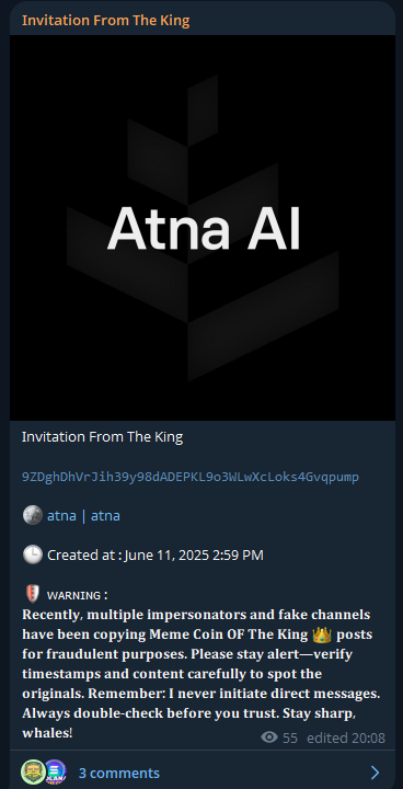 X_CryptoF's tweet photo. UPDATE  /SOL    -  $atna

💊CA : 9ZDghDhVrJih39y98dADEPKL9o3WLwXcLoks4Gvqpump

  🐳HIT 12K 📊 1.6M 🌈

  🔊 WIN :  130X  ✅

Link to join private channel : https://t.co/jQPnE82382

DM ADMIN :  https://t.co/kaSb0bIogR 

 #memecoin #btc #atna
 #SOL #Phanes #Rick #CryptoNews #Solana https://t.co/lhM1hYc3j8