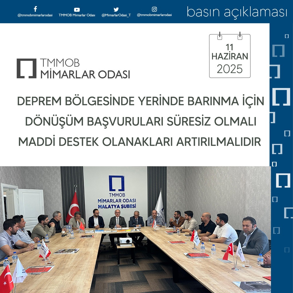 Mustafa Arif ŞAVATA (@mimararifsavata) on Twitter photo Yerinde dönüşüm süresiz olmalıdır.
<a href="/MimarlarOdasi_T/">TMMOB Mimarlar Odası</a>
<a href="/csbgovtr/">T.C. Çevre, Şehircilik ve İklim Dğş. Bakanlığı</a> Yerinde dönüşüm süresiz olmalıdır.
<a href="/MimarlarOdasi_T/">TMMOB Mimarlar Odası</a>
<a href="/csbgovtr/">T.C. Çevre, Şehircilik ve İklim Dğş. Bakanlığı</a>